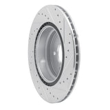 Dynamic Friction 2006-2015 BMW 335I xDrive Rear Left Drilled & Slotted Silver Brake Rotor by Dynamic Friction Company 631-31070L
