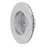 Dynamic Friction 2006-2010 BMW 528i xDrive Rear Right Drilled & Slotted Silver Brake Rotor by Dynamic Friction Company 631-31075R