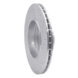 Dynamic Friction 2005-2008 BMW 760Li Rear Left Drilled & Slotted Silver Brake Rotor by Dynamic Friction Company 631-31076L