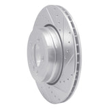 Dynamic Friction 2005-2008 BMW 750Li Rear Right Drilled & Slotted Silver Brake Rotor by Dynamic Friction Company 631-31076R