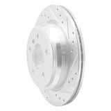 Dynamic Friction 2006-2015 BMW 325ix Rear Right Drilled & Slotted Silver Brake Rotor by Dynamic Friction Company 631-31081R