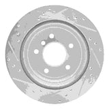 Dynamic Friction 2006-2015 BMW 325ix Rear Right Drilled & Slotted Silver Brake Rotor by Dynamic Friction Company 631-31081R