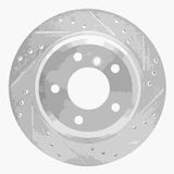 Dynamic Friction 2006-2015 BMW 325ix Rear Right Drilled & Slotted Silver Brake Rotor by Dynamic Friction Company 631-31081R