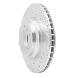 Dynamic Friction 2007-2015 BMW 335xi Front Left Drilled & Slotted Silver Brake Rotor by Dynamic Friction Company 631-31082L