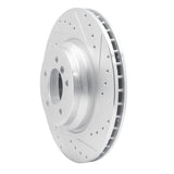 Dynamic Friction 2007-2015 BMW 335is Front Right Drilled & Slotted Silver Brake Rotor by Dynamic Friction Company 631-31082R