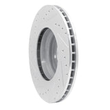 Dynamic Friction 2007-2015 BMW 335is Front Right Drilled & Slotted Silver Brake Rotor by Dynamic Friction Company 631-31082R
