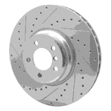 Dynamic Friction 2007-2008 BMW Alpina B7 Front Left Drilled & Slotted Silver Brake Rotor by Dynamic Friction Company 631-31083L