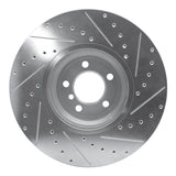 Dynamic Friction 2007-2008 BMW Alpina B7 Front Left Drilled & Slotted Silver Brake Rotor by Dynamic Friction Company 631-31083L
