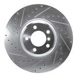 Dynamic Friction 2007-2008 BMW Alpina B7 Front Left Drilled & Slotted Silver Brake Rotor by Dynamic Friction Company 631-31083L
