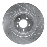 Dynamic Friction 2007-2008 BMW Alpina B7 Rear Left Drilled & Slotted Silver Brake Rotor by Dynamic Friction Company 631-31084L