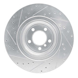 Dynamic Friction 2007-2008 BMW Alpina B7 Rear Right Drilled & Slotted Silver Brake Rotor by Dynamic Friction Company 631-31084R