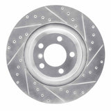 Dynamic Friction 2007-2008 BMW Alpina B7 Rear Right Drilled & Slotted Silver Brake Rotor by Dynamic Friction Company 631-31084R