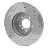 Dynamic Friction 2006-2013 BMW 330i Front Left Drilled & Slotted Silver Brake Rotor by Dynamic Friction Company 631-31085L