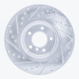 Dynamic Friction 2006-2013 BMW 135i Front Right Drilled & Slotted Silver Brake Rotor by Dynamic Friction Company 631-31085R