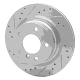 Dynamic Friction 2008-2013 BMW 128i Rear Left Drilled & Slotted Silver Brake Rotor by Dynamic Friction Company 631-31088L