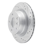 Dynamic Friction 2008-2013 BMW 125i (Mexico) Rear Right Drilled & Slotted Silver Brake Rotor by Dynamic Friction Company 631-31088R