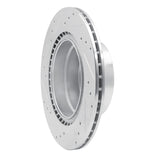 Dynamic Friction 2008-2013 BMW 125i (Mexico) Rear Right Drilled & Slotted Silver Brake Rotor by Dynamic Friction Company 631-31088R