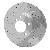 Dynamic Friction 2007-2021 BMW 428i xDrive Gran Coupe Front Left Drilled & Slotted Silver Brake Rotor by Dynamic Friction Company 631-31089L