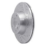 Dynamic Friction 2007-2021 BMW X1 (USA/Canada) Front Right Drilled & Slotted Silver Brake Rotor by Dynamic Friction Company 631-31089R