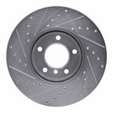 Dynamic Friction 2007-2021 BMW X1 (USA/Canada) Front Right Drilled & Slotted Silver Brake Rotor by Dynamic Friction Company 631-31089R