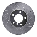 Dynamic Friction 2007-2021 BMW X1 (USA/Canada) Front Right Drilled & Slotted Silver Brake Rotor by Dynamic Friction Company 631-31089R