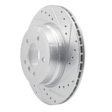 Dynamic Friction 2008-2013 BMW 135i Rear Right Drilled & Slotted Silver Brake Rotor by Dynamic Friction Company 631-31090R