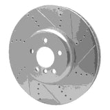 Dynamic Friction 2009-2017 BMW 750Li Right Front Drilled & Slotted Silver Brake Rotor by Dynamic Friction Company 631-31093D
