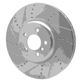 Dynamic Friction 2009-2017 BMW 750Li Left Front Drilled & Slotted Silver Brake Rotor by Dynamic Friction Company 631-31094D