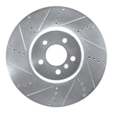 Dynamic Friction 2009-2017 BMW 750Li Left Front Drilled & Slotted Silver Brake Rotor by Dynamic Friction Company 631-31094D