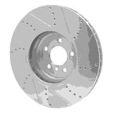 Dynamic Friction 2009-2017 BMW 750Li Left Front Drilled & Slotted Silver Brake Rotor by Dynamic Friction Company 631-31094D