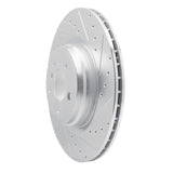 Dynamic Friction 2009-2019 BMW 750i xDrive Rear Right Drilled & Slotted Silver Brake Rotor by Dynamic Friction Company 631-31095R