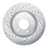 Dynamic Friction 2009-2016 BMW Z4 Front Left Drilled & Slotted Silver Brake Rotor by Dynamic Friction Company 631-31096L