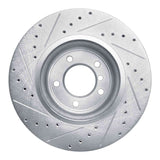 Dynamic Friction 2009-2016 BMW Z4 Front Right Drilled & Slotted Silver Brake Rotor by Dynamic Friction Company 631-31096R