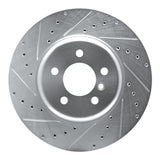 Dynamic Friction 2011-2019 BMW 640i xDrive Gran Coupe Front Left Drilled & Slotted Silver Brake Rotor by Dynamic Friction Company 631-31097L