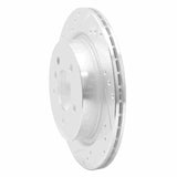 Dynamic Friction 2009-2016 BMW Z4 Rear Left Drilled & Slotted Silver Brake Rotor by Dynamic Friction Company 631-31098L