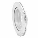 Dynamic Friction 2009-2016 BMW Z4 Rear Left Drilled & Slotted Silver Brake Rotor by Dynamic Friction Company 631-31098L