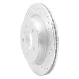 Dynamic Friction 2009-2016 BMW Z4 Rear Right Drilled & Slotted Silver Brake Rotor by Dynamic Friction Company 631-31098R