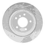 Dynamic Friction 2009-2016 BMW Z4 Rear Right Drilled & Slotted Silver Brake Rotor by Dynamic Friction Company 631-31098R