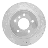 Dynamic Friction 2009-2016 BMW Z4 Rear Right Drilled & Slotted Silver Brake Rotor by Dynamic Friction Company 631-31098R