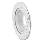 Dynamic Friction 2009-2016 BMW Z4 Rear Right Drilled & Slotted Silver Brake Rotor by Dynamic Friction Company 631-31098R