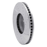 Dynamic Friction 2010-2018 BMW 740i Right Front Drilled & Slotted Silver Brake Rotor by Dynamic Friction Company 631-31100D