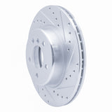 Dynamic Friction 2011-2016 BMW 528i Front Right Drilled & Slotted Silver Brake Rotor by Dynamic Friction Company 631-31103R