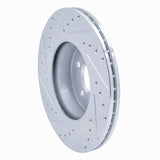 Dynamic Friction 2011-2016 BMW 528i Front Right Drilled & Slotted Silver Brake Rotor by Dynamic Friction Company 631-31103R