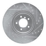 Dynamic Friction 2011-2016 BMW Z4 Front Left Drilled & Slotted Silver Brake Rotor by Dynamic Friction Company 631-31105L
