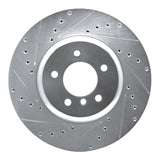 Dynamic Friction 2011-2016 BMW Z4 Front Left Drilled & Slotted Silver Brake Rotor by Dynamic Friction Company 631-31105L