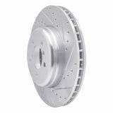 Dynamic Friction 2011-2016 BMW Z4 Front Right Drilled & Slotted Silver Brake Rotor by Dynamic Friction Company 631-31105R