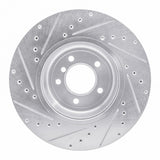 Dynamic Friction 2011-2016 BMW Z4 Front Right Drilled & Slotted Silver Brake Rotor by Dynamic Friction Company 631-31105R