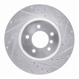 Dynamic Friction 2011-2016 BMW Z4 Front Right Drilled & Slotted Silver Brake Rotor by Dynamic Friction Company 631-31105R