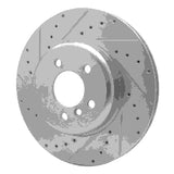 Dynamic Friction 2010-2019 BMW 650i xDrive Rear Left Drilled & Slotted Silver Brake Rotor by Dynamic Friction Company 631-31106L