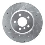 Dynamic Friction 2010-2019 BMW 650i xDrive Rear Left Drilled & Slotted Silver Brake Rotor by Dynamic Friction Company 631-31106L